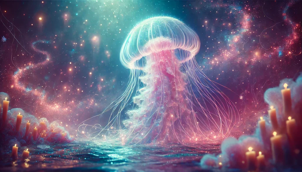 幻想的なクラゲ