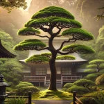 庭に植えてあるコウヤマキ