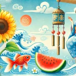 暑中見舞いの絵手紙のイメージ