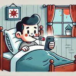 仮病をしている人