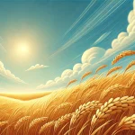 風にたなびく稲穂