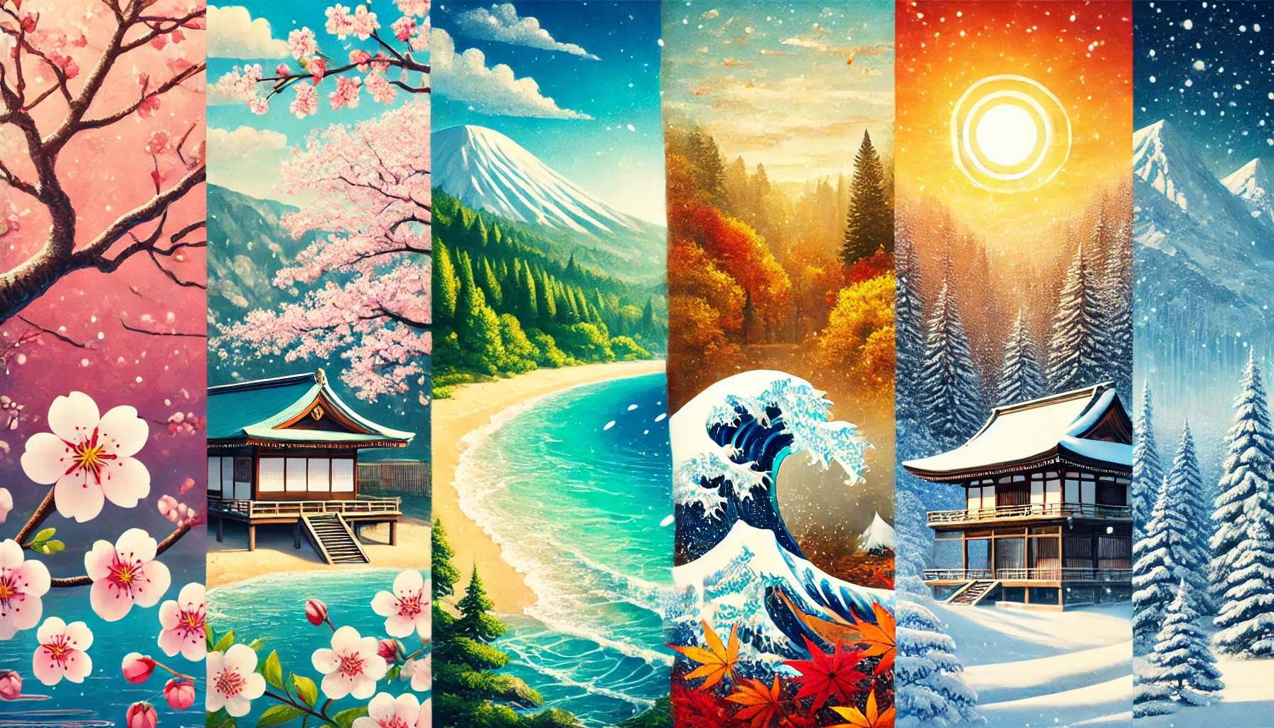 日本の四季 春夏秋冬