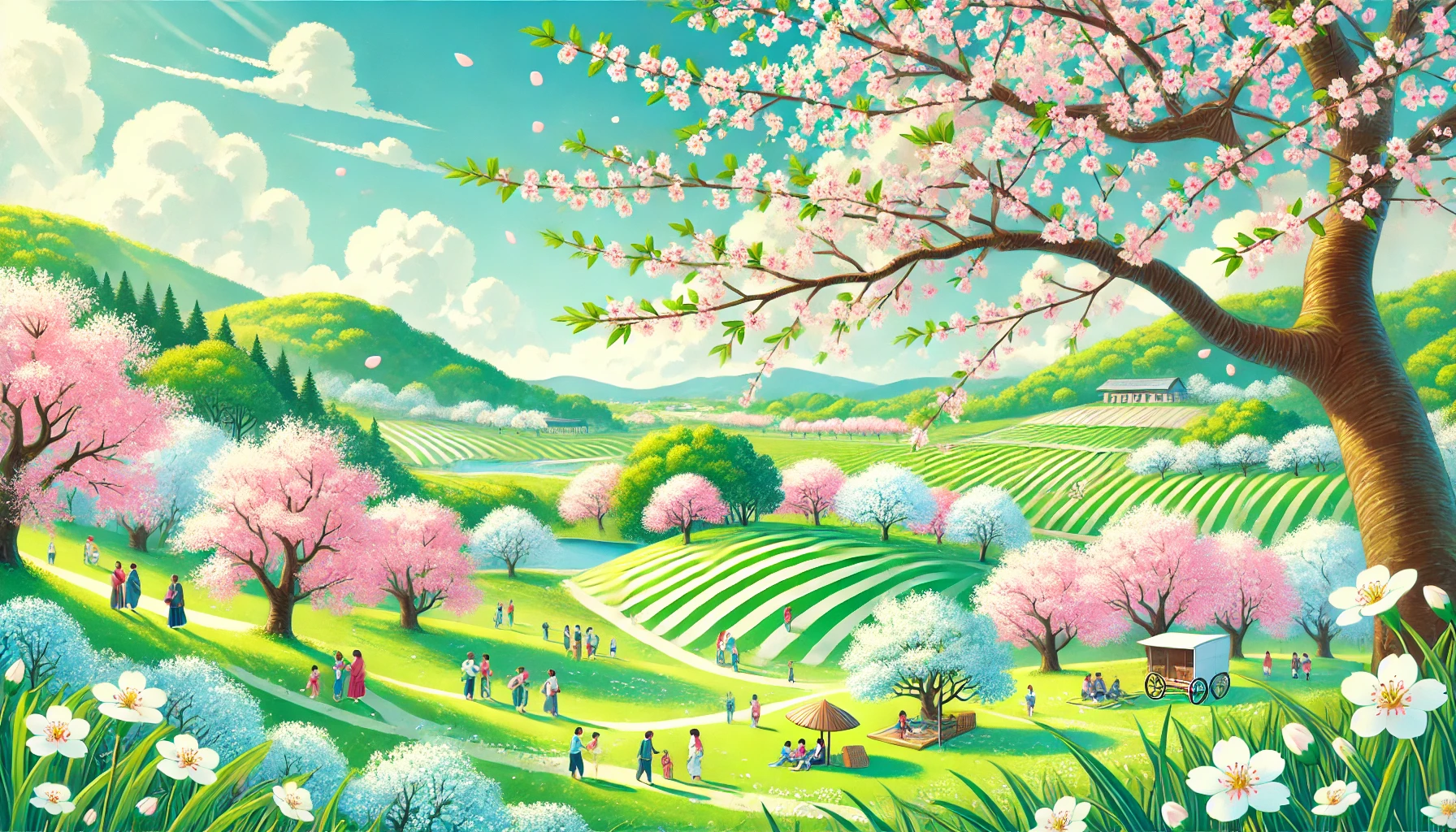 春分の日の風景