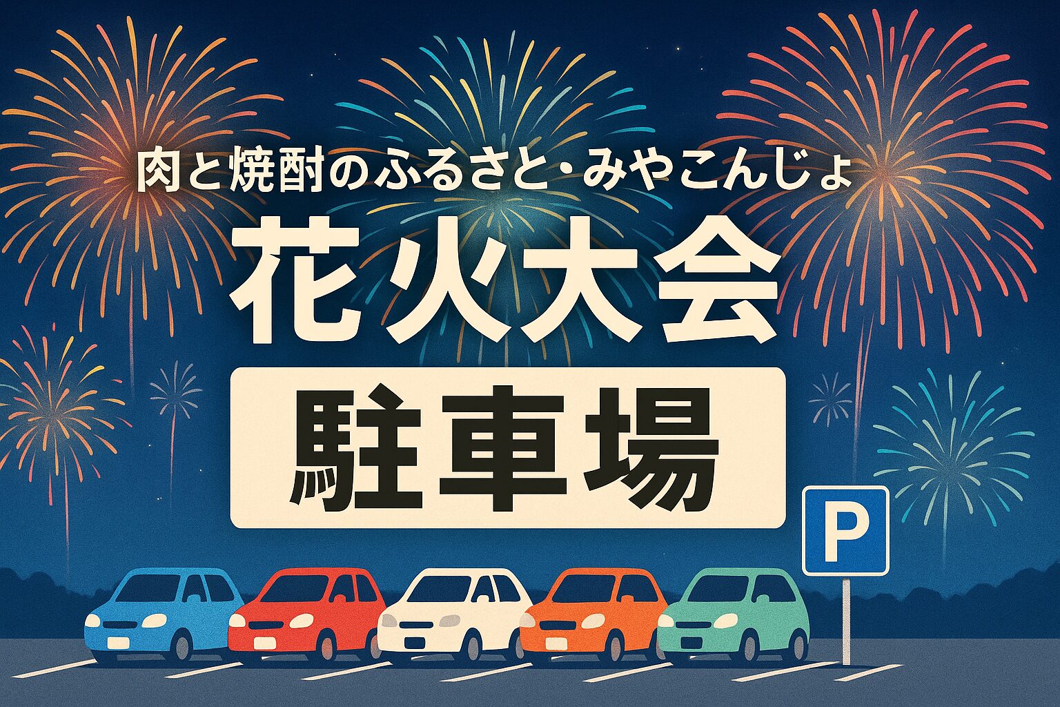 みやこんじょ花火大会 駐車場