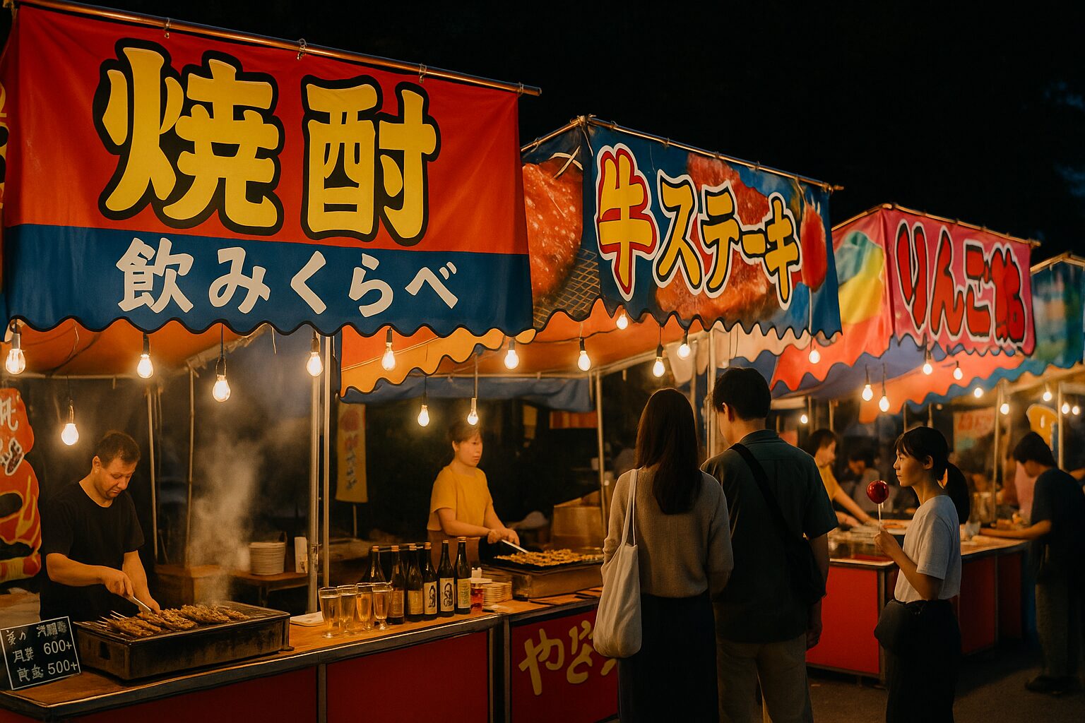 みやこんじょ花火大会 屋台