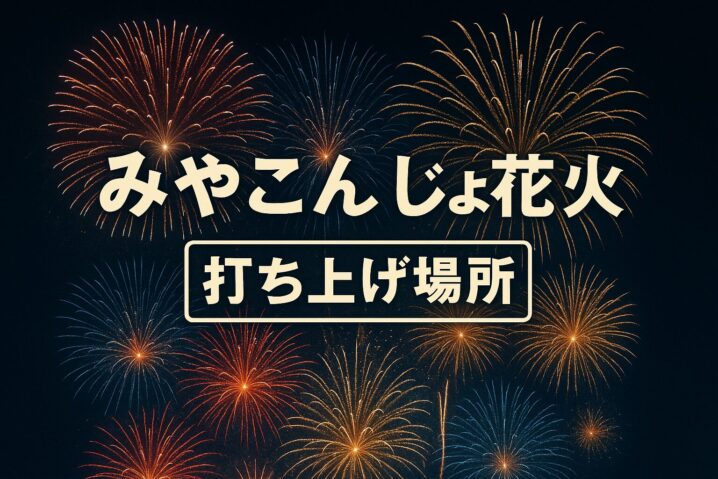 肉と焼酎のふるさと・みやこんじょ花火大会 場所