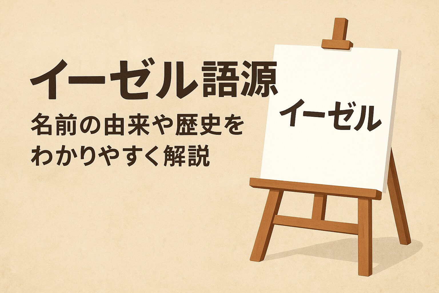 イーゼル 語源