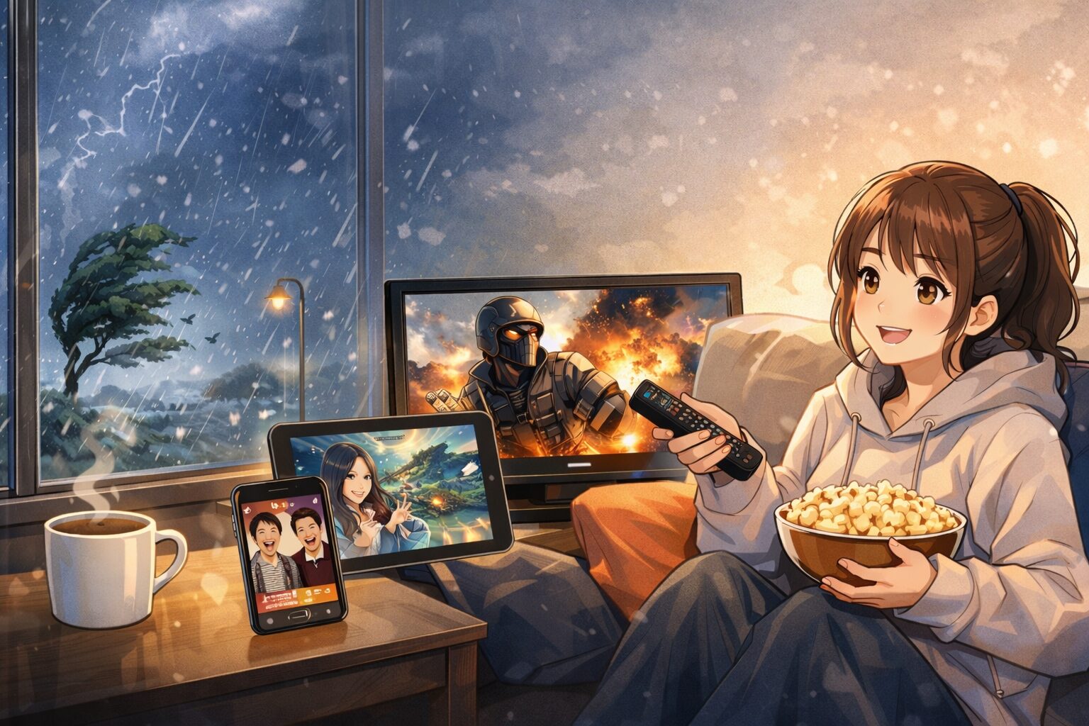 台風の日の暇つぶし