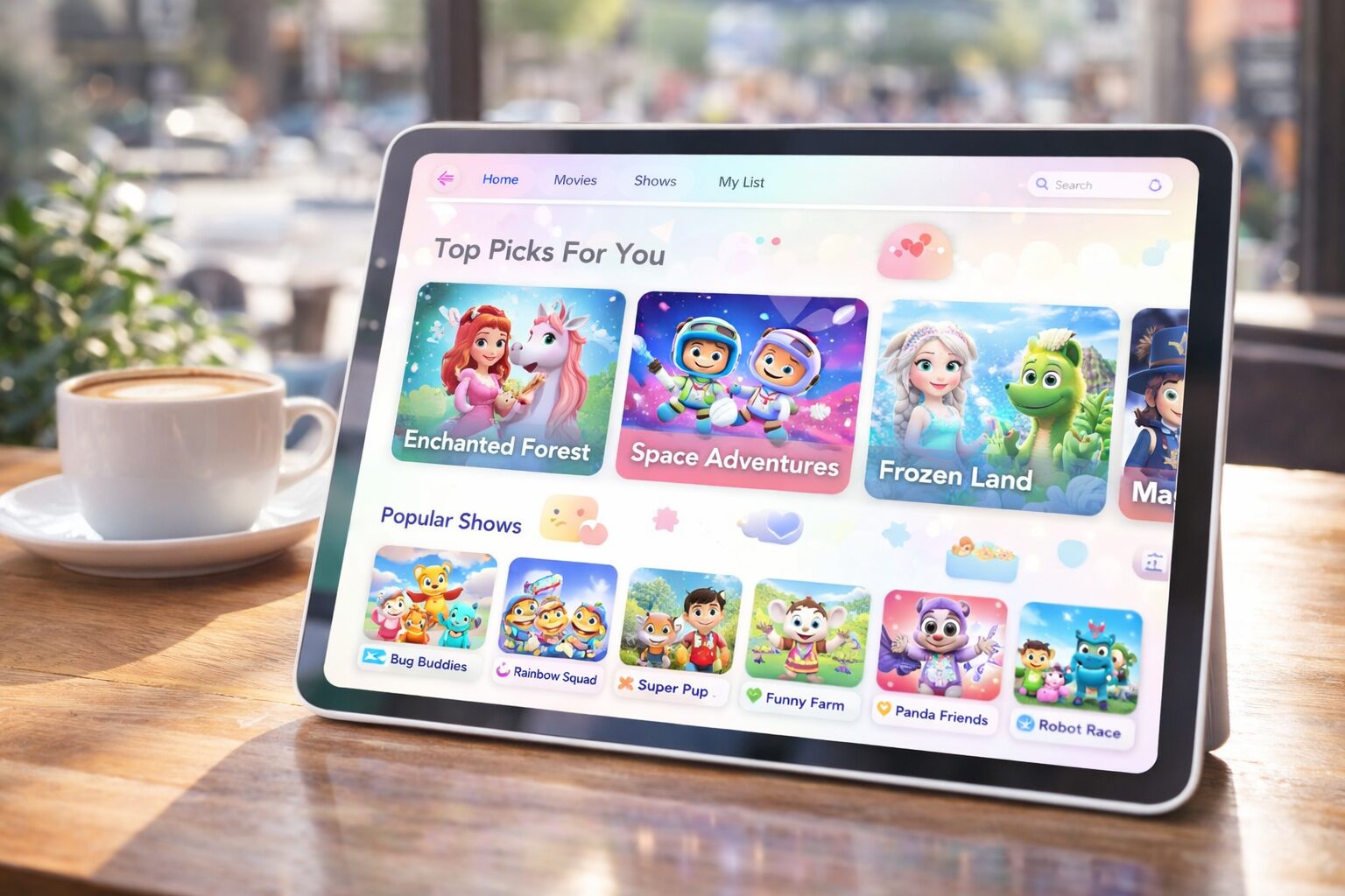 動画配信サービスとタブレット端末