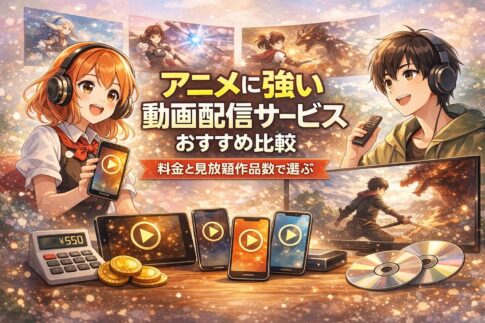 アニメに強い動画配信サービス比較