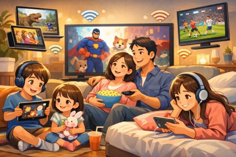 動画配信サービスの家族共有