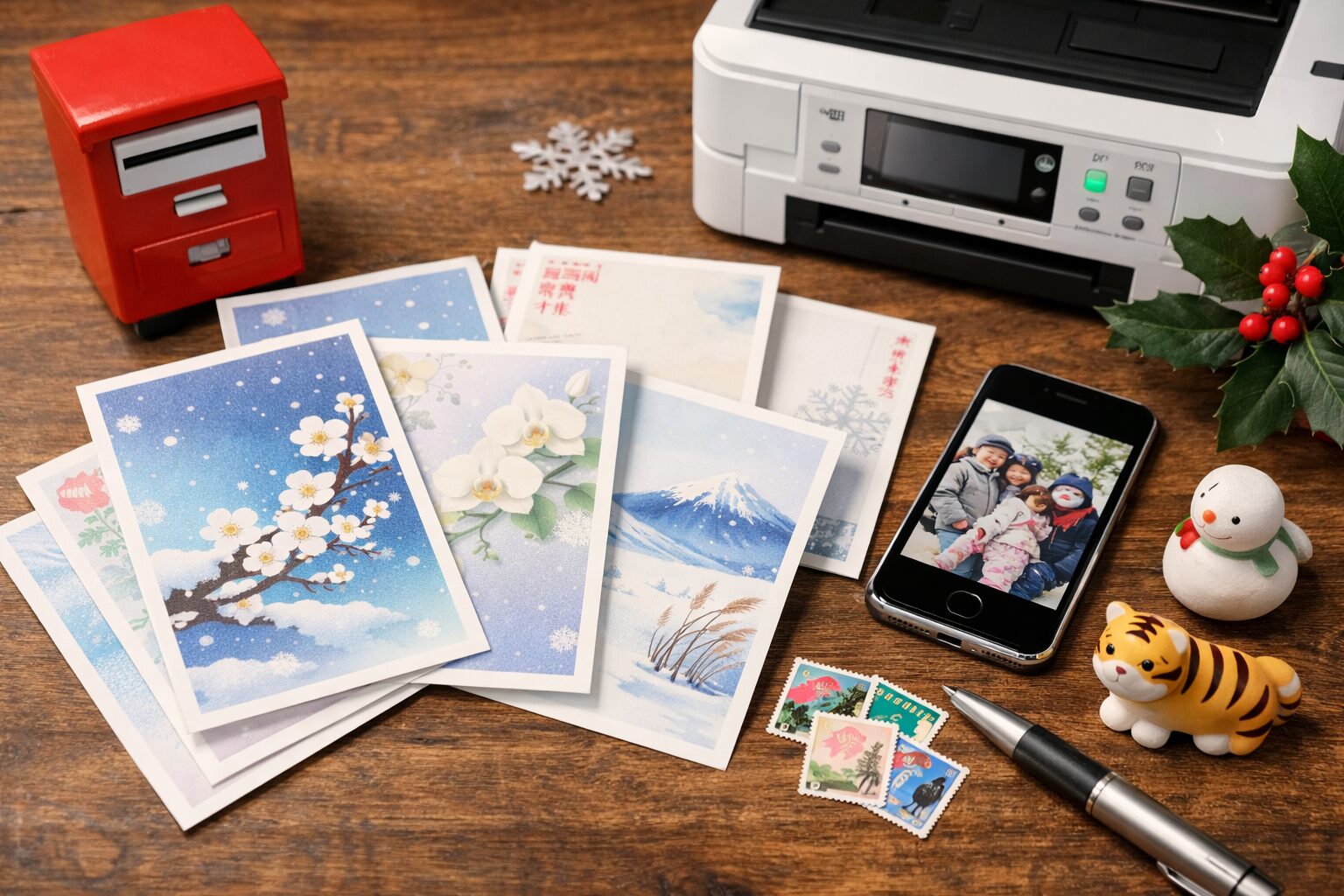 寒中見舞いコンビニはがき