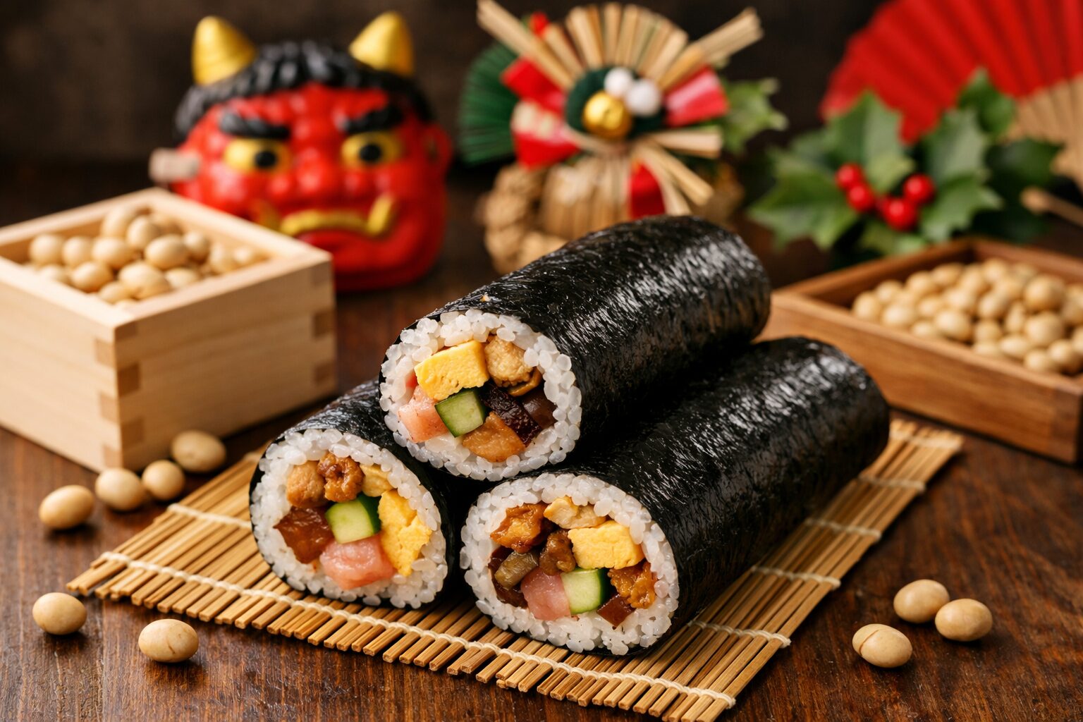 恵方巻きの食べ方