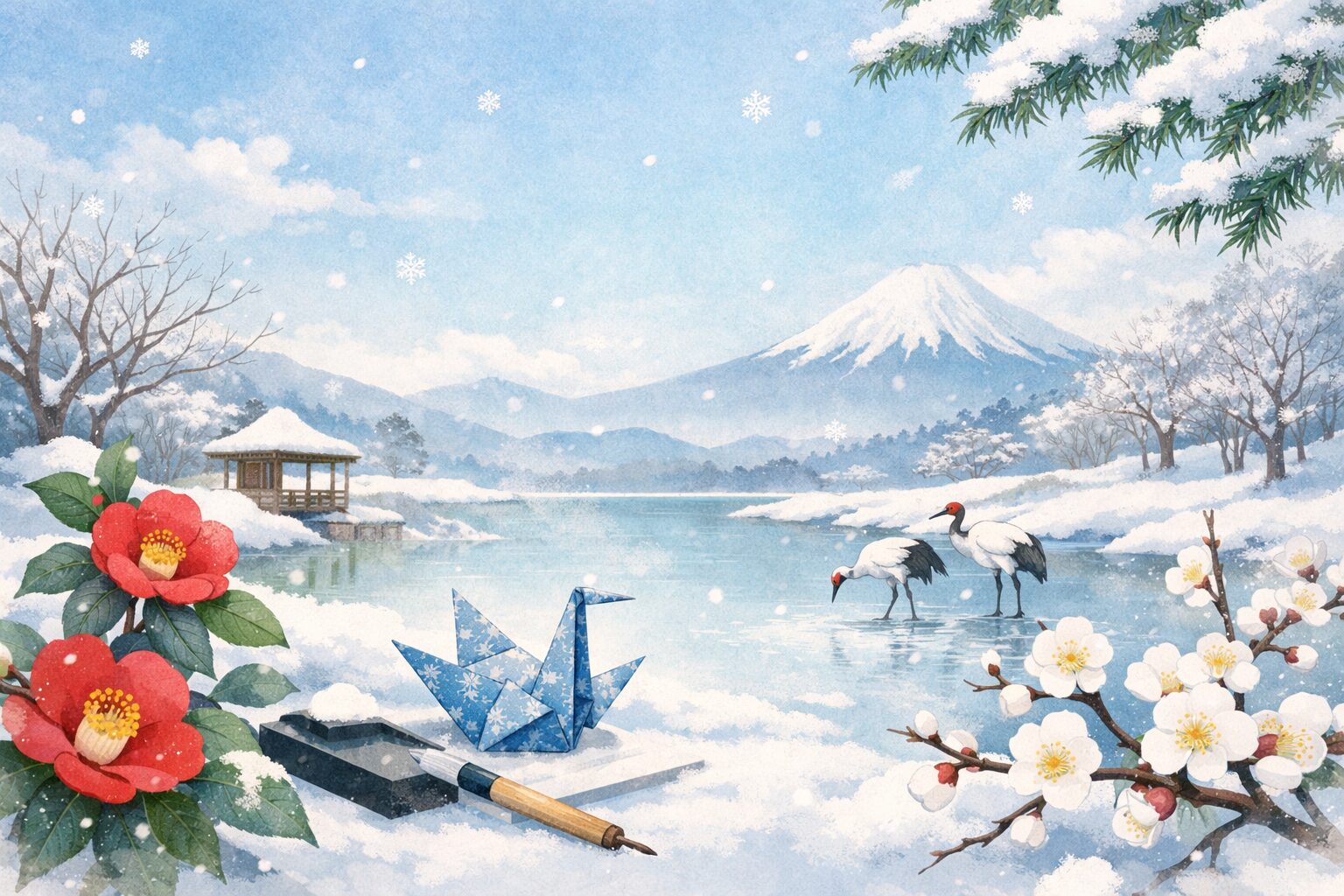 寒中見舞いのはがき