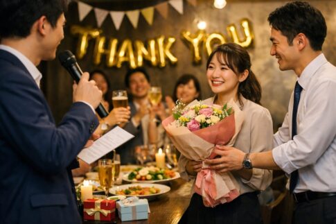 送別会の司会進行